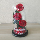 Red Long Life preserved Rose ( Triple )