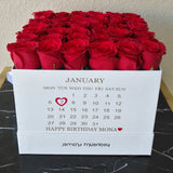 Birthday Square white box ( Calendar )