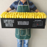100 yellow Roses in A long box - Birthday