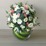 Assorted Flower Center Table Arrangement  - Centerpiece Fish bowl