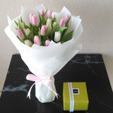 Assorted Tulips with chocolate