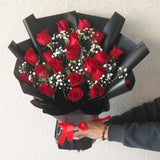 20 roses Bouquet - Red