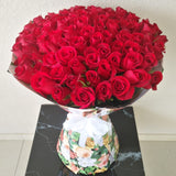 100 Roses Bouquet - Colorful Flowers