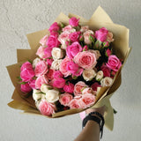Baby Rose Bouquet - Pink