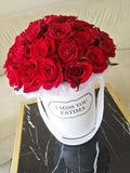 I Miss You roses Round box