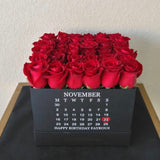 Birthday Square Black box ( Calendar )