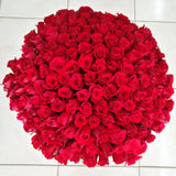 150 Red Roses With A Vase
