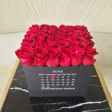 Birthday Square Black box ( Calendar )