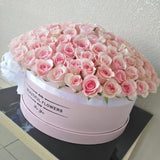 Pink Roses - Round Box - Large