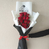 Graduation personalized 20 Red roses Bouquet