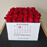 Birthday Square white box ( Calendar )