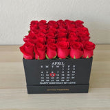 Birthday Square Black box ( Calendar )
