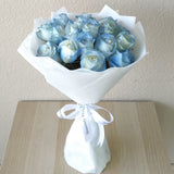 Blue roses bouquet