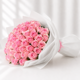 80 Pink Roses Bouquet