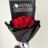 Personlized red roses Bouquet
