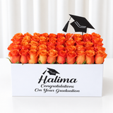 Orange Roses Box - Super Deluxe - Graduation