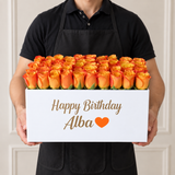Orange Roses box - Super deluxe