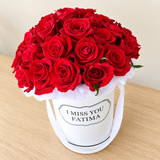 I Miss You roses Round box