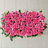 200 Pink Roses in A Big long black box