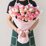 30 roses Bouquet -  Pink roses