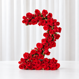 Number shaped roses box - Number 2