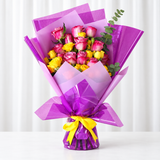 Assorted Purple and yellow bouquet