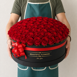 Red Roses - Round Box - Large