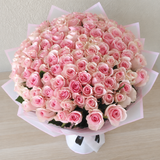 100 light Pink Roses Bouquet