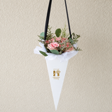 Light pink roses - White Cone