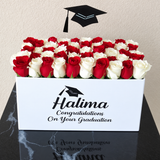Red and white Roses box - Super deluxe