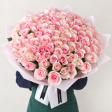 100 light Pink Roses Bouquet