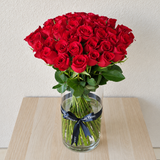 Red Roses in A Vase