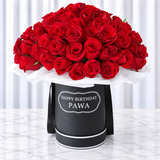 100 Roses in A Round Box ( Personalized )