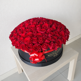 Red Roses - Round Box - Large