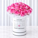 white Round box ( Calendar )