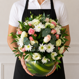 Assorted Flower Center Table Arrangement  - Centerpiece Fish bowl