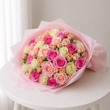 Assorted Roses & Baby Rose Bouquet
