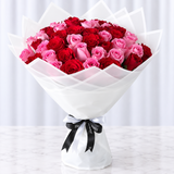 50 Red and Pink Roses Bouquet