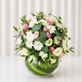 Assorted Flower Center Table Arrangement  - Centerpiece Fish bowl