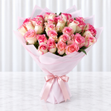 30 roses Bouquet -  Pink roses
