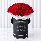 Deluxe Black Round box ( Calendar )