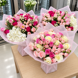 3 assorted flowers bouquets