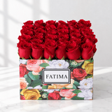 Red Roses in A colorful - Deluxe Box