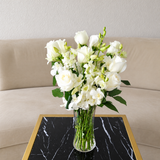 White flowers in a vase