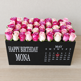 Assorted Roses box - Super deluxe - Calendar