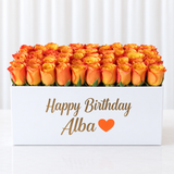 Orange Roses box - Super deluxe