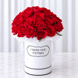 I Miss You roses Round box
