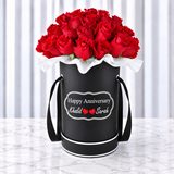 Anniversary Flowers Delivery in Dubai (Round Box Roses)