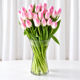Assorted Tulips in A Vase