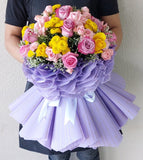 Assorted Purple Flowers Bouquet NEW